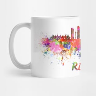 Riyadh skyline in watercolor Mug